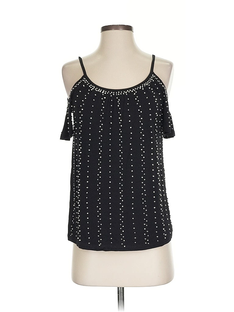 Pre-owned Inc International Concepts Sleeveless Blouse In Black