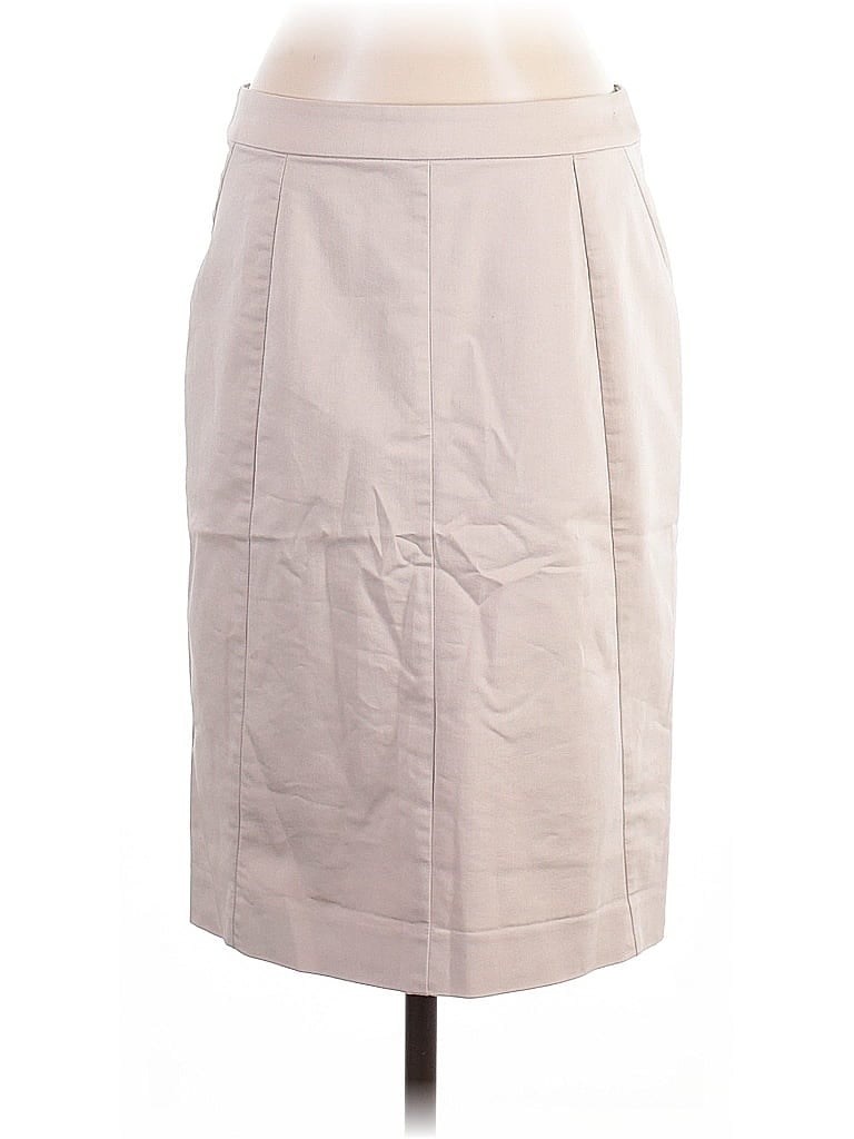 Ann Taylor Solid Ivory Formal Skirt Size 4 - photo 1