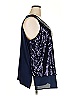 DG^2 by Diane Gilman Blue Sleeveless Blouse Size 2X - photo 4
