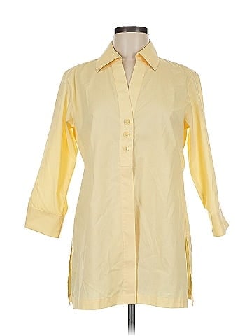 Foxcroft 3/4 Sleeve Button-Down Shirt (view 1)