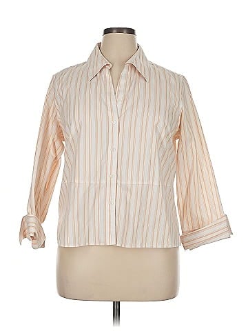 Jones New York Collection 3/4 Sleeve Button-Down Shirt (view 1)