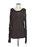Lafayette 148 New York Brown Long Sleeve T-Shirt Size M - photo 1