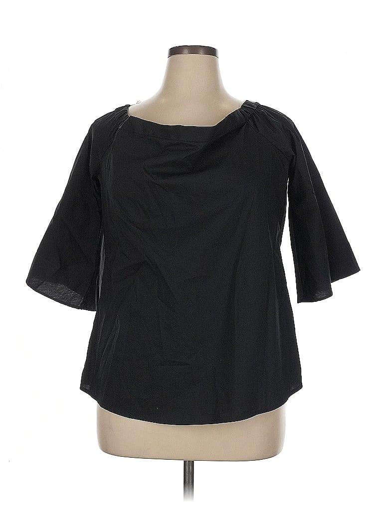 Pre-owned Calvin Klein 3/4 Sleeve T-shirt In Black