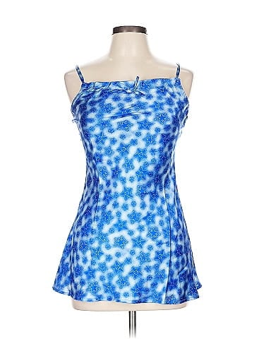Limited Too Blue Starry Sleeveless Casual Slip Dress (view 1)