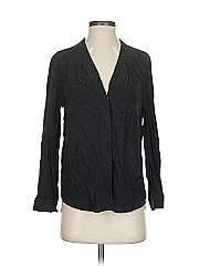 Sandro Long Sleeve Silk Top