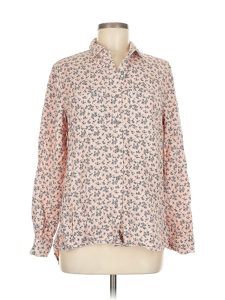 Pre-owned Billy T Long Sleeve Blouse In Pink