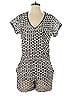 J.Crew Collection 100% Cotton Hearts Gray Black Romper Size 2 - photo 1