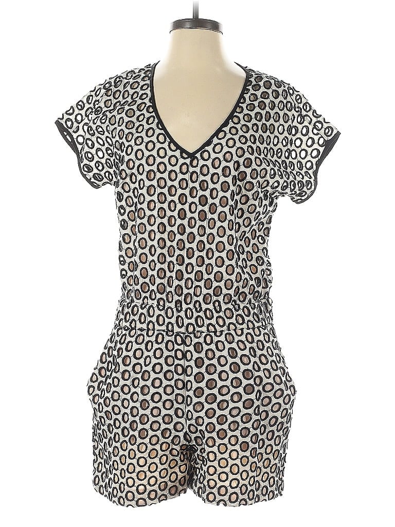 J.Crew Collection 100% Cotton Hearts Gray Black Romper Size 2 - photo 1