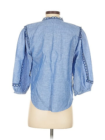 Ann Taylor 3/4 Sleeve Button-Down Shirt (view 2)