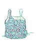 New Directions Paisley Teal Swimsuit Top Size L - photo 2