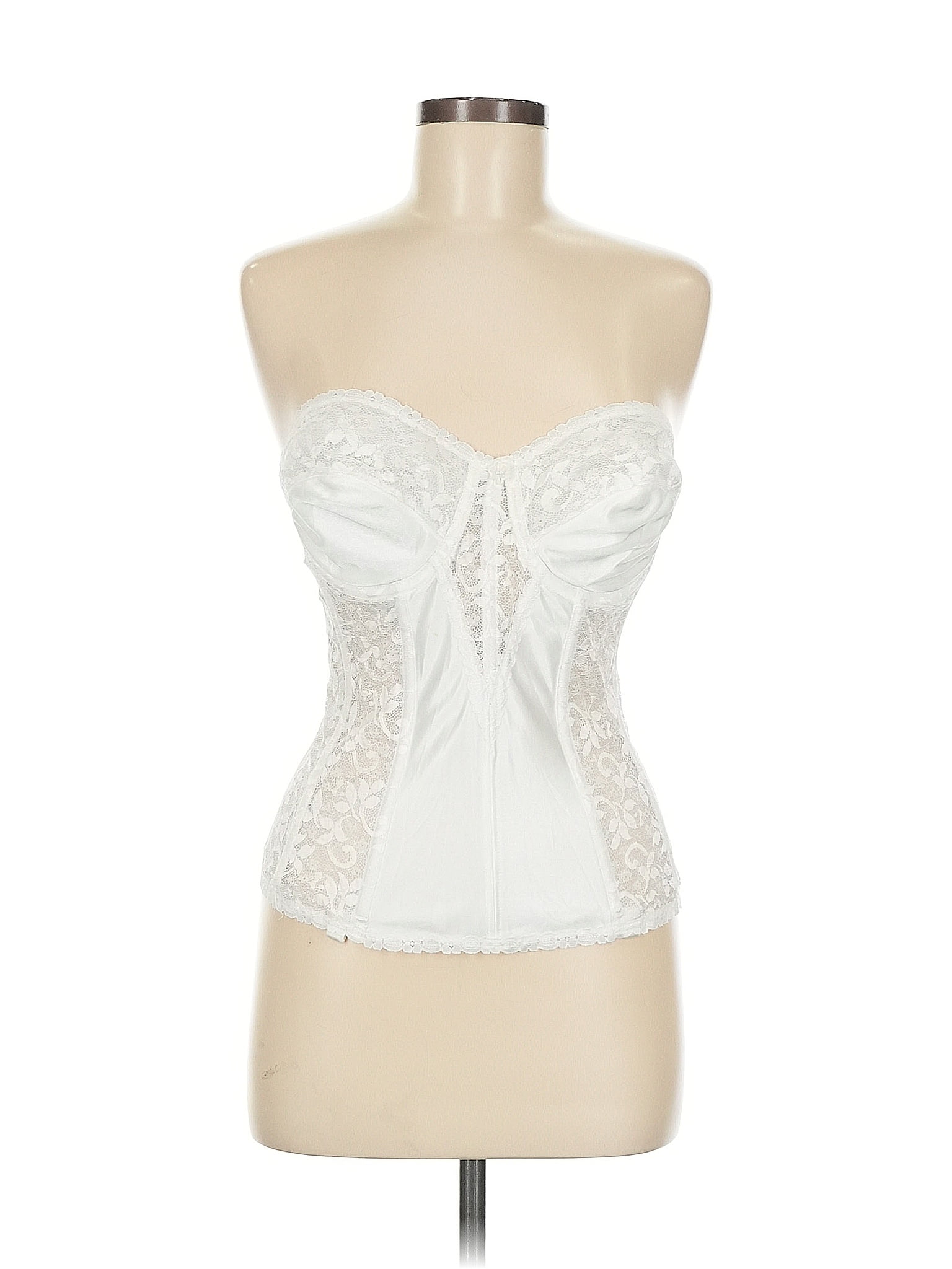 Carnival Ivory White White Lace Delicate Corset Size M (estimated)