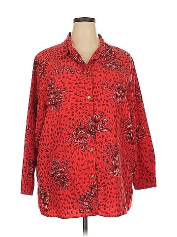 Sag Harbor 3/4 Sleeve Button-Down Shirt (view 1)