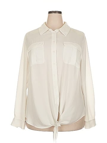 INC International Concepts Long Sleeve Blouse (view 1)