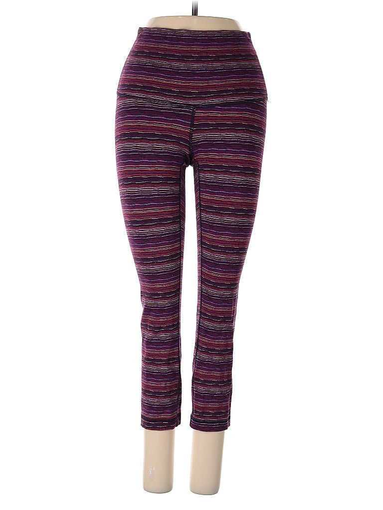 Pre-owned Lululemon Athletica Active Pants In Purple