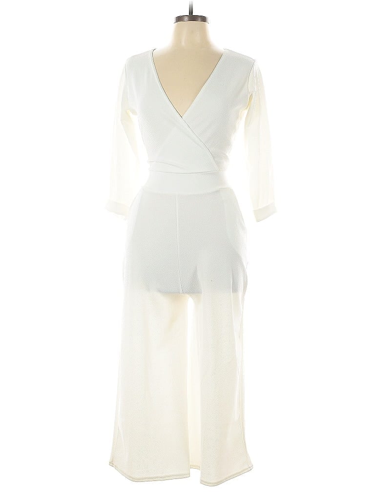 Pre-owned Boohoo Jumpsuit In White