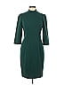 Black Halo Solid Green Teal Cocktail Dress Size 10 - photo 1
