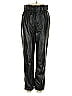 Chocolate Black Faux Leather Pants Size M - photo 1