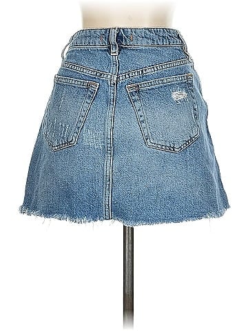 We the Free Denim Skirt (view 2)