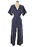 Chelsea28 Stripes Blue Jumpsuit Size 0 - photo 1