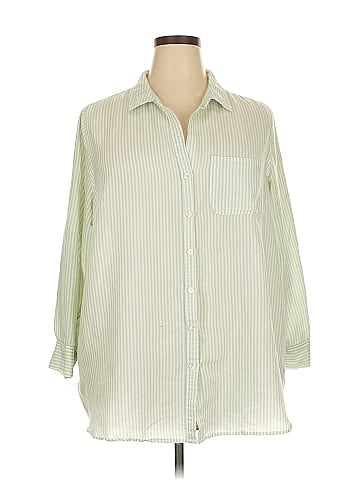 Velvet Heart 3/4 Sleeve Button-Down Shirt (view 1)