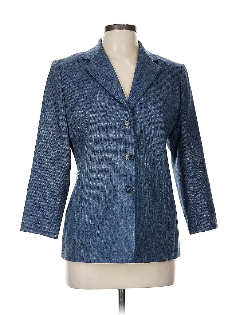Click to view more detailed imagery on our partner's website Pre-owned Talbots Wool Blazer Jacket In Blue