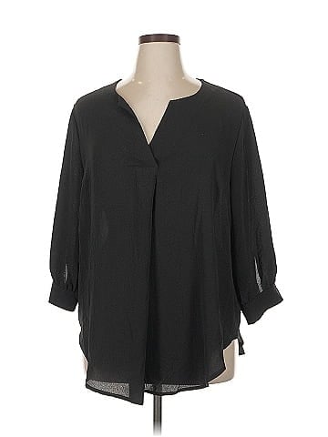 Shein Curve 3/4 Sleeve Blouse (view 1)