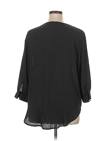 Shein Curve 3/4 Sleeve Blouse (view 2)