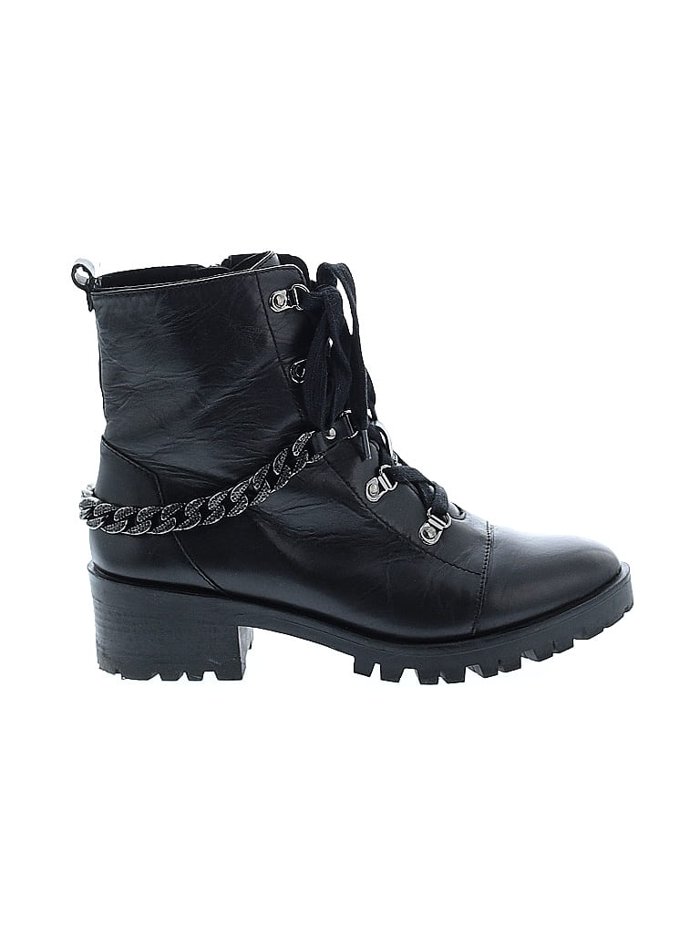 Karl Lagerfeld Paris Black Ankle Boots Size 9 1/2 - photo 1