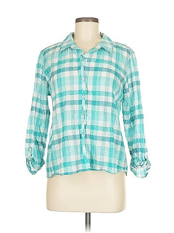 Habitat 3/4 Sleeve Button-Down Shirt (view 1)