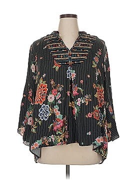 Johnny Was 3/4 Sleeve Blouse
