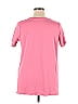 Isaac Mizrahi LIVE! 100% Cotton Pink Short Sleeve T-Shirt Size 1X - photo 2
