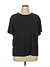 Cozy Earth Solid Black Short Sleeve T-Shirt Size XL - photo 1