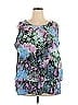 DG^2 by Diane Gilman 100% Polyester Purple Sleeveless Blouse Size 2X - photo 1
