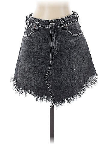 We the Free Denim Skirt (view 1)