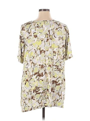 LOGO by Lori Goldstein Short Sleeve Blouse (view 2)