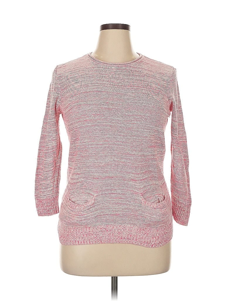 Pre-owned Chaps Pullover Sweater In Pink