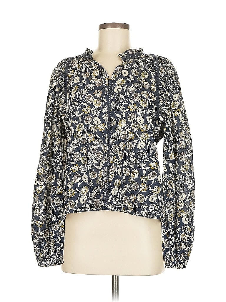 Click to view more detailed imagery on our partner's website Pre-owned The Westside Long Sleeve Blouse In Blue
