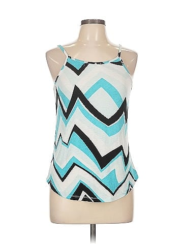 Ashley Blue Sleeveless Blouse (view 1)
