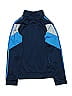 Adidas 100% Polyester Blue Track Jacket Size 10 - photo 2