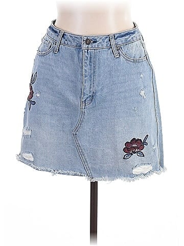 Taylor & Sage Denim Skirt (view 1)