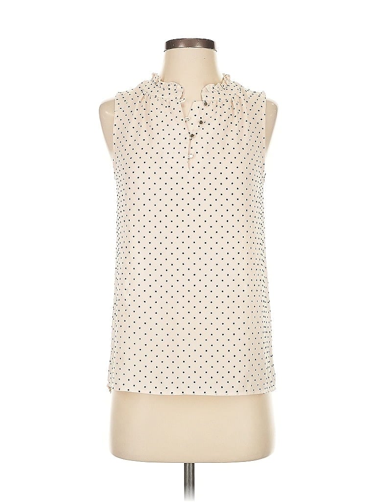 Pre-owned 41hawthorn Sleeveless Blouse In White