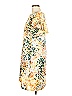 Donna Morgan 100% Polyester Print Yellow Casual Dress Size 8 - photo 4