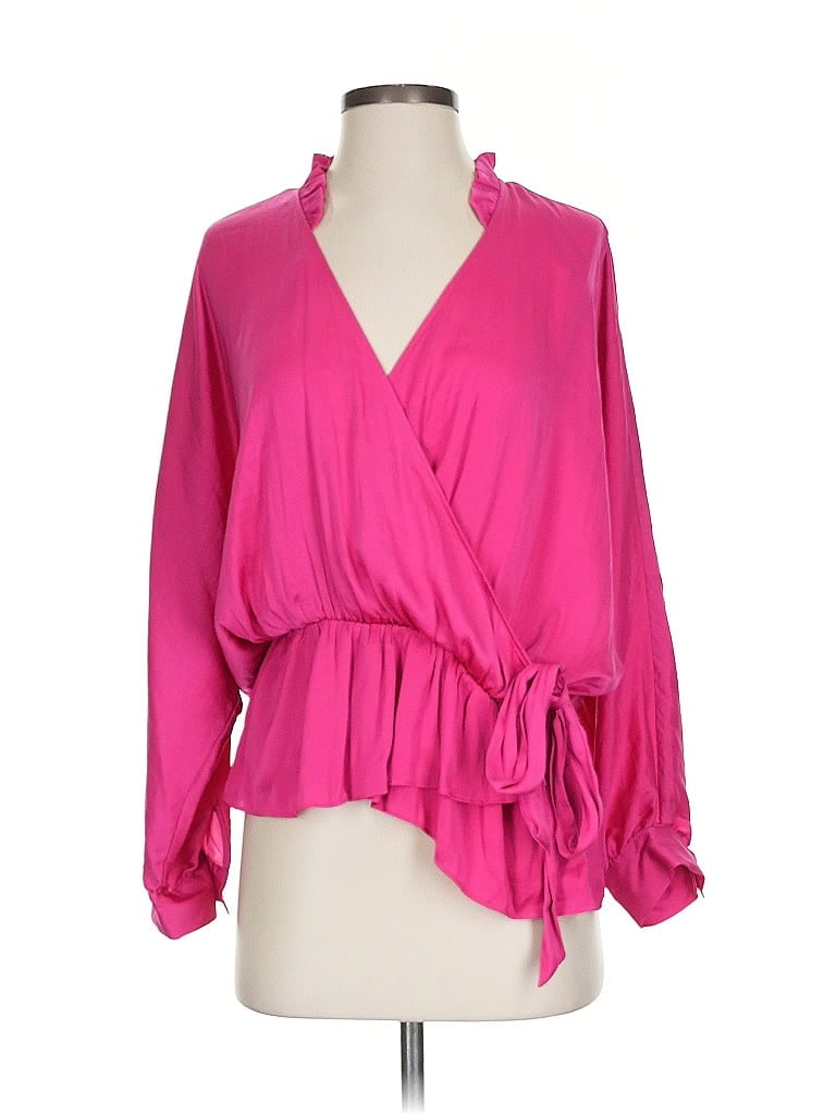 Marc New York Andrew Marc 100% Polyester Pink 3/4 Sleeve Blouse Size XS - photo 1