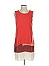 BCBGMAXAZRIA 100% Polyester Color Block Red Casual Dress Size 0 - photo 1