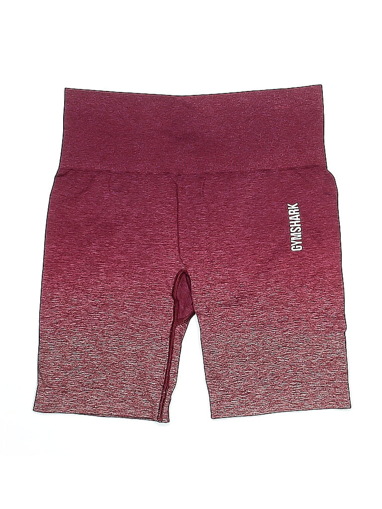 Gymshark Color Block Burgundy Athletic Shorts Size S - photo 1
