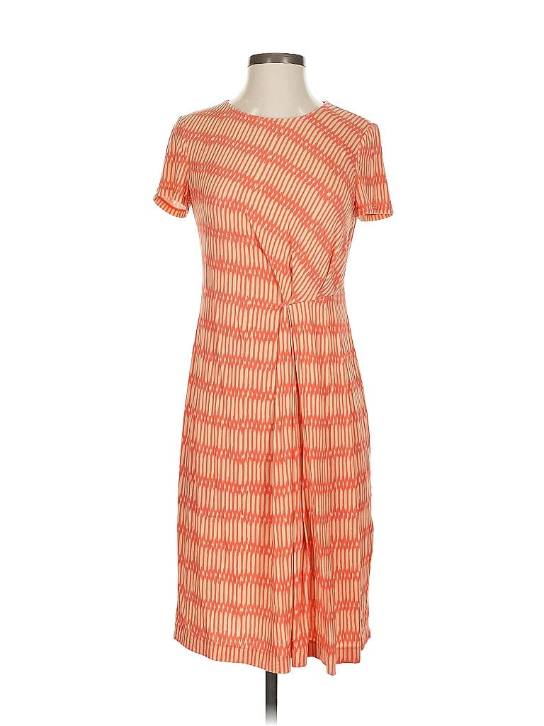Pre-owned Lafayette 148 Casual Dress In Orange