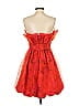 ML Monique Lhuillier 100% Polyester Red Orange Cocktail Dress Size 4 - photo 2