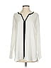 Ann Taylor Factory 100% Polyester Ivory Long Sleeve Blouse Size S - photo 1