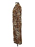 Joseph Ribkoff Animal Print Brown Cocktail Dress Size 4 - photo 4
