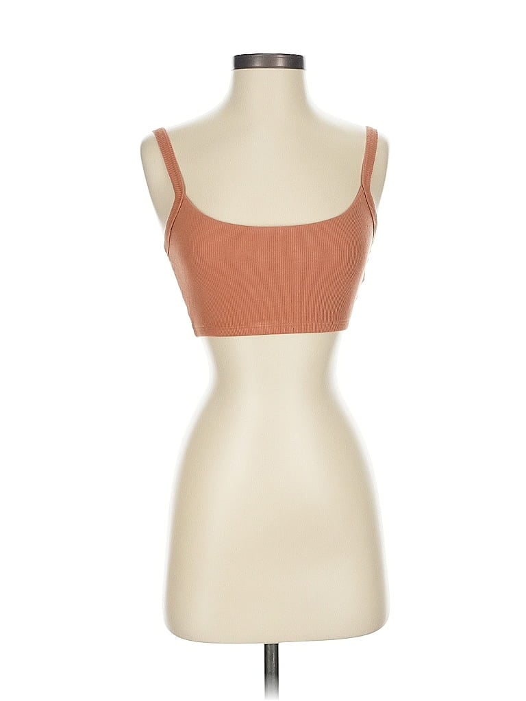 Pre-owned Year Of Ours Tube Top Brown Strapless Neckline Tops